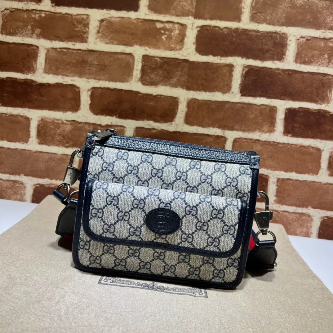 Yupoo bagsoffer Gucci Messenger bag with Interlocking G 0121