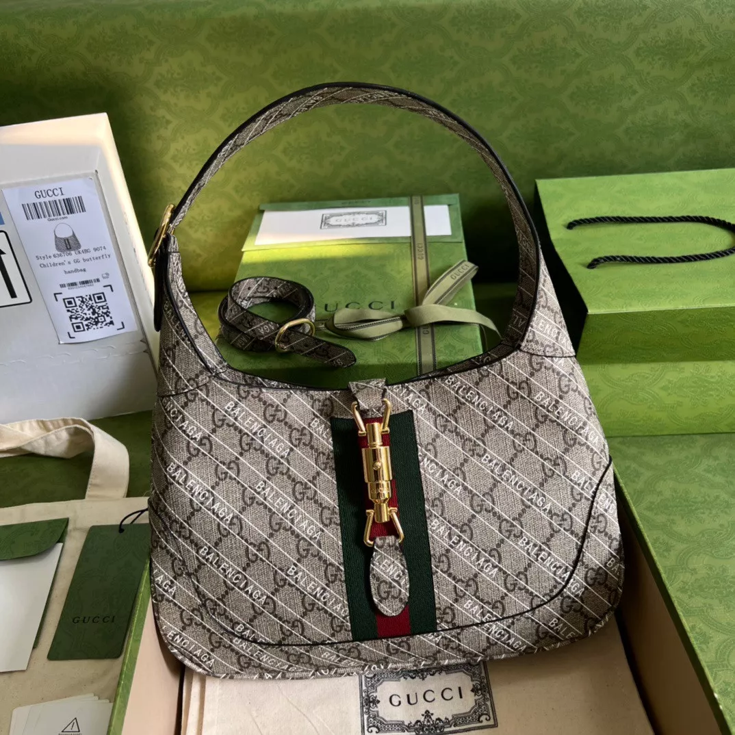 Yupoo bagsoffer GUCCI X BALENCIAGA Jackie 1961 small shoulder bag 0115