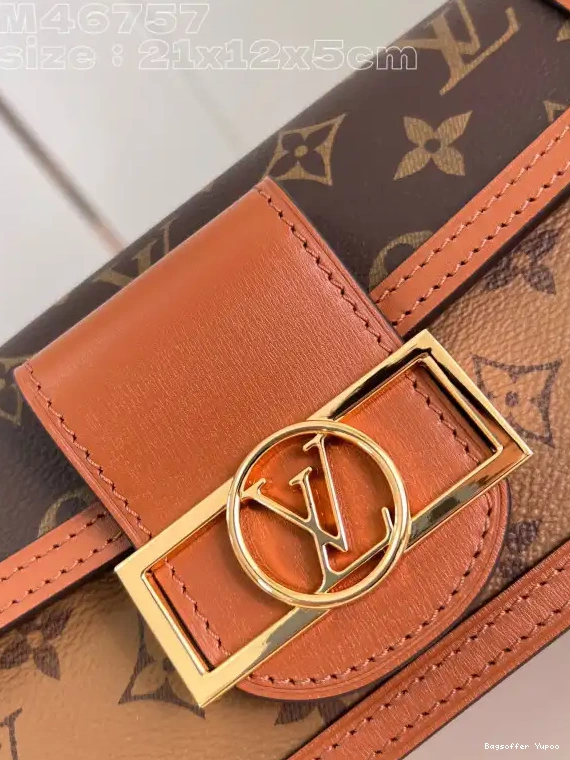 Bagsoffer VUITTON DAUPHINE LOUIS East West-21*12*5CM 0209