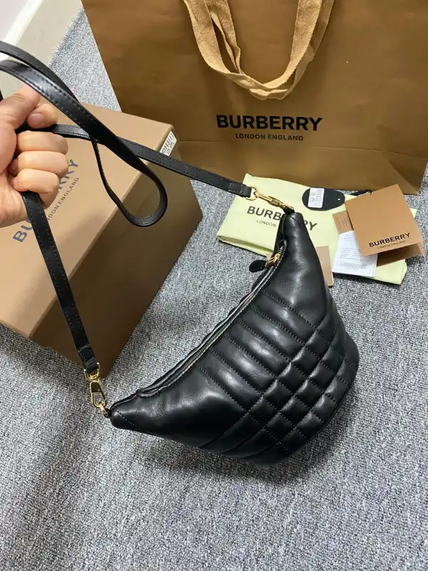 Bagsoffer BURBERRY Small Quilted Lambskin Crescent Lola Bag 0201