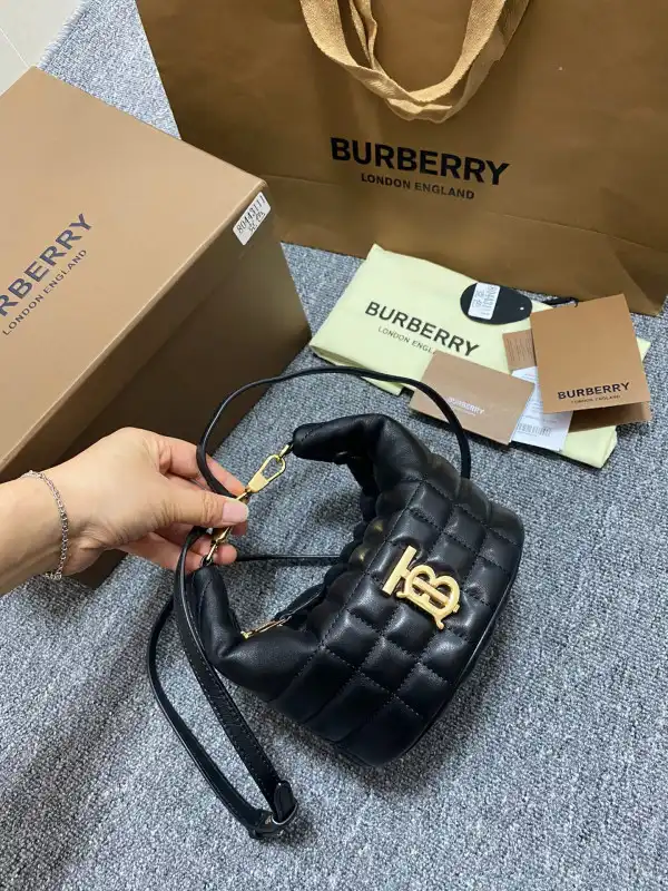 Bagsoffer BURBERRY Small Quilted Lambskin Crescent Lola Bag 0201